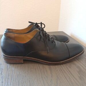 Cole Haan Mens Black Leather Cap Toe Oxford Dress Shoes C13082 Grand.OS Size 10M